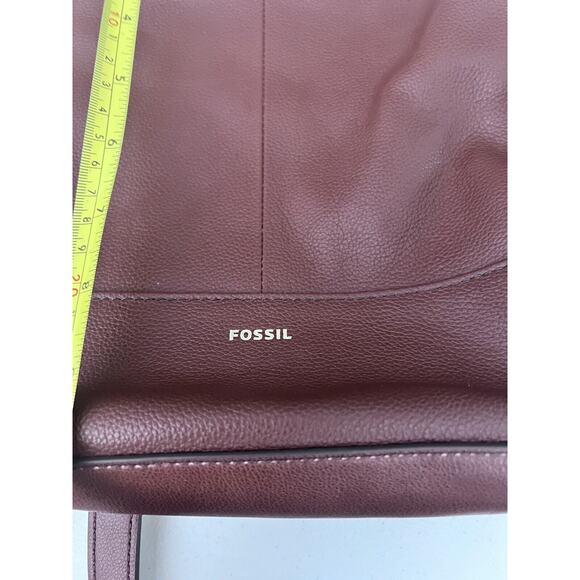 NWOT Fossil Elina Brown Leather Convertible Backpack ~ MSRP $250 - Picture 5 of 7